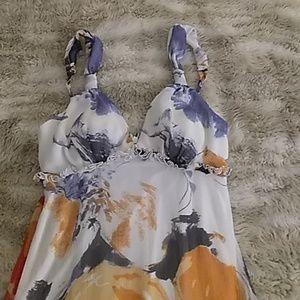 BCBG maxi flower dress, sz 4
